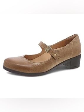 Dansko Tan Mary Jane Low Heel Loafer